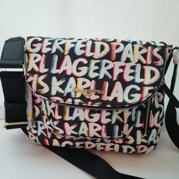 NWT KARL LAGERFELD LOGO Crossbody/ Shoulder Bag. - Picture 14 of 16